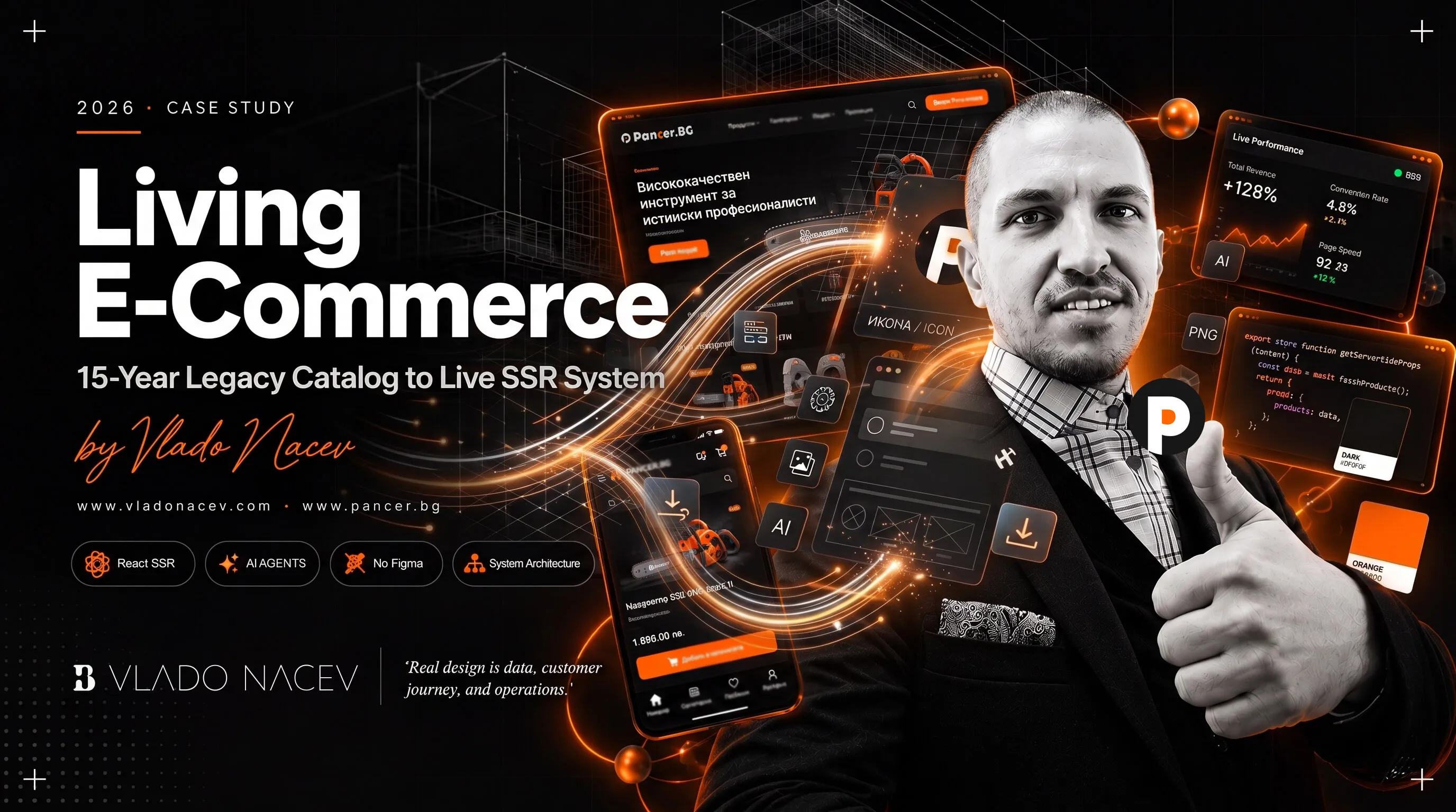 Как един дизайнер изгради enterprise e-commerce система с AI — без Figma и без 12-членен екип