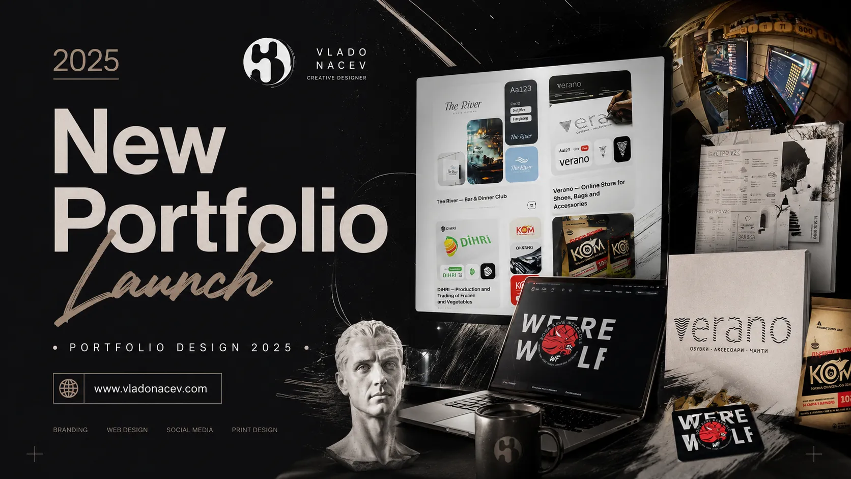New Portfolio Launch — Portfolio Design 2025 by Vlado Nacev