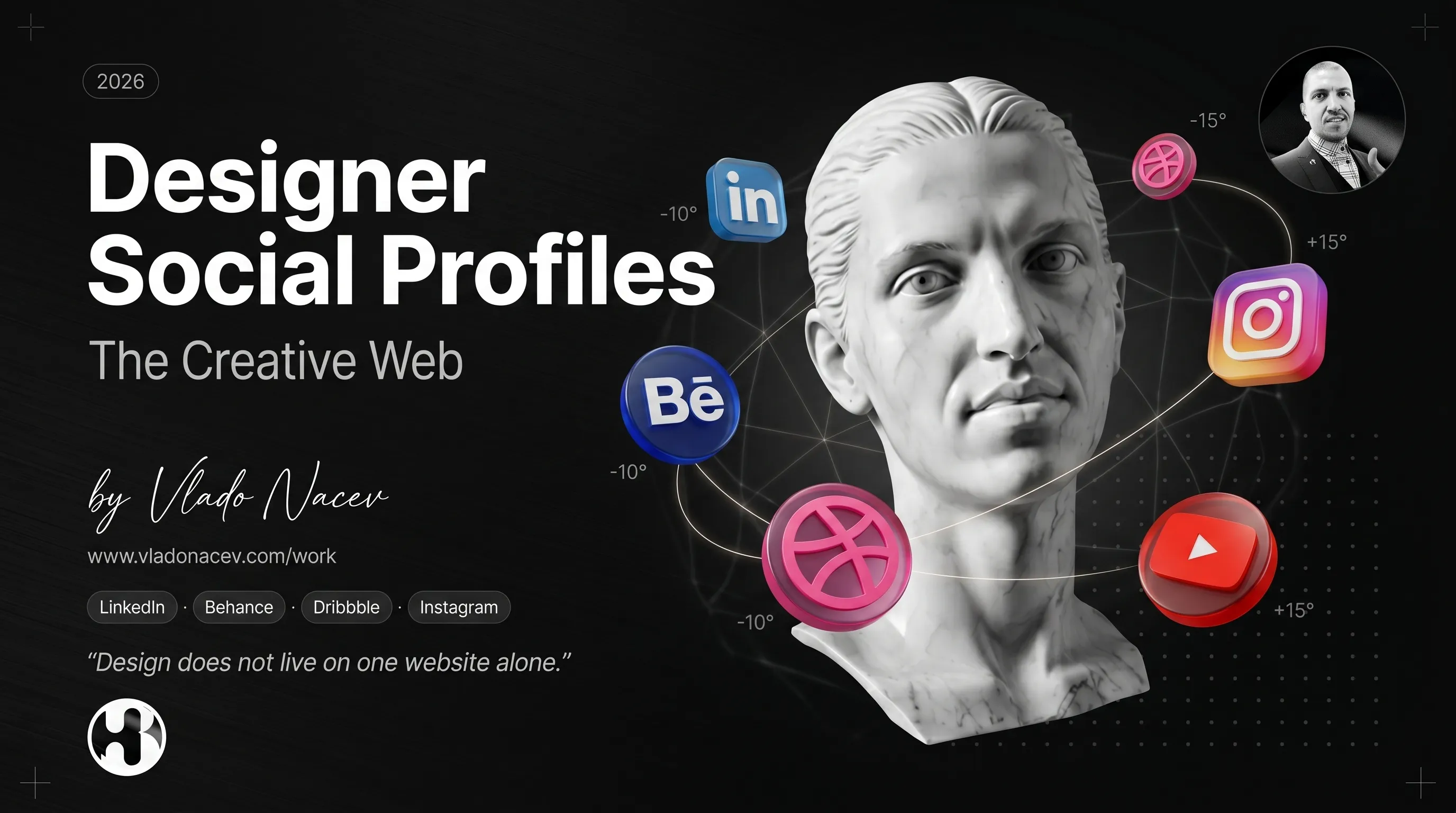Designer Social Profiles — The Creative Web of Vlado Nacev