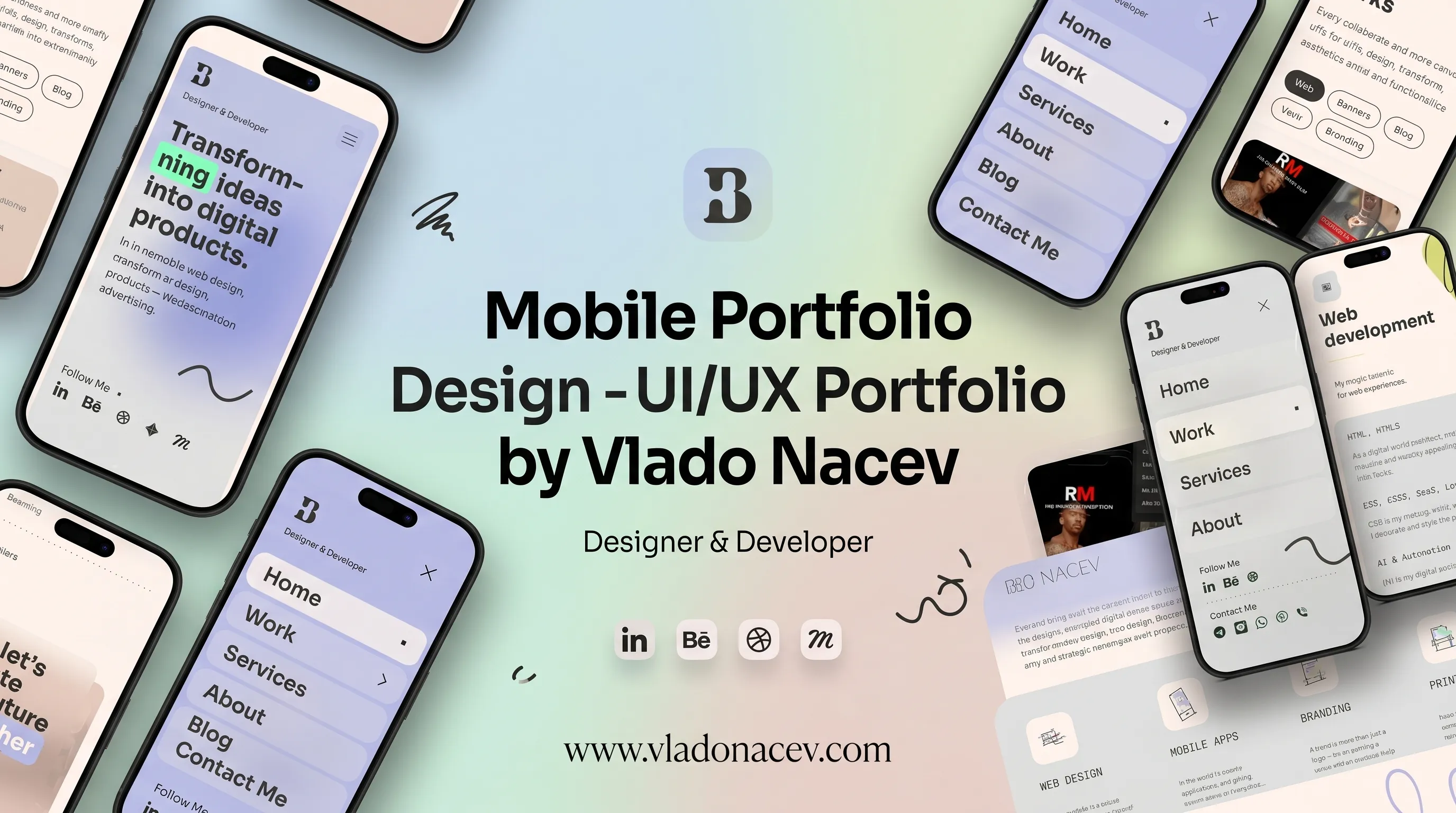 Mobile Portfolio Design — UI/UX Portfolio by Vlado Nacev