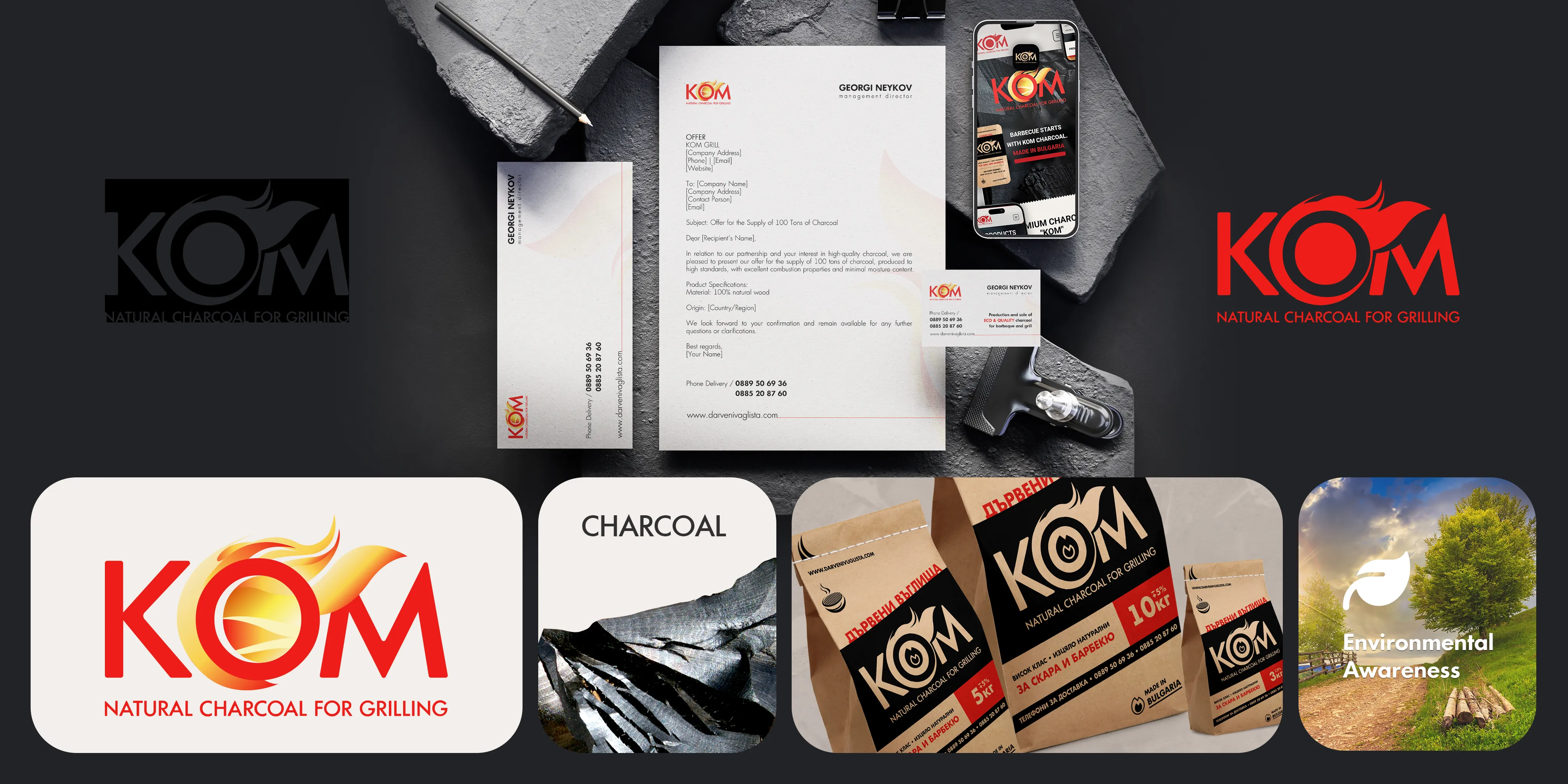 KomGrill — Ecological and High-Quality Charcoal for Barbecue and Grill