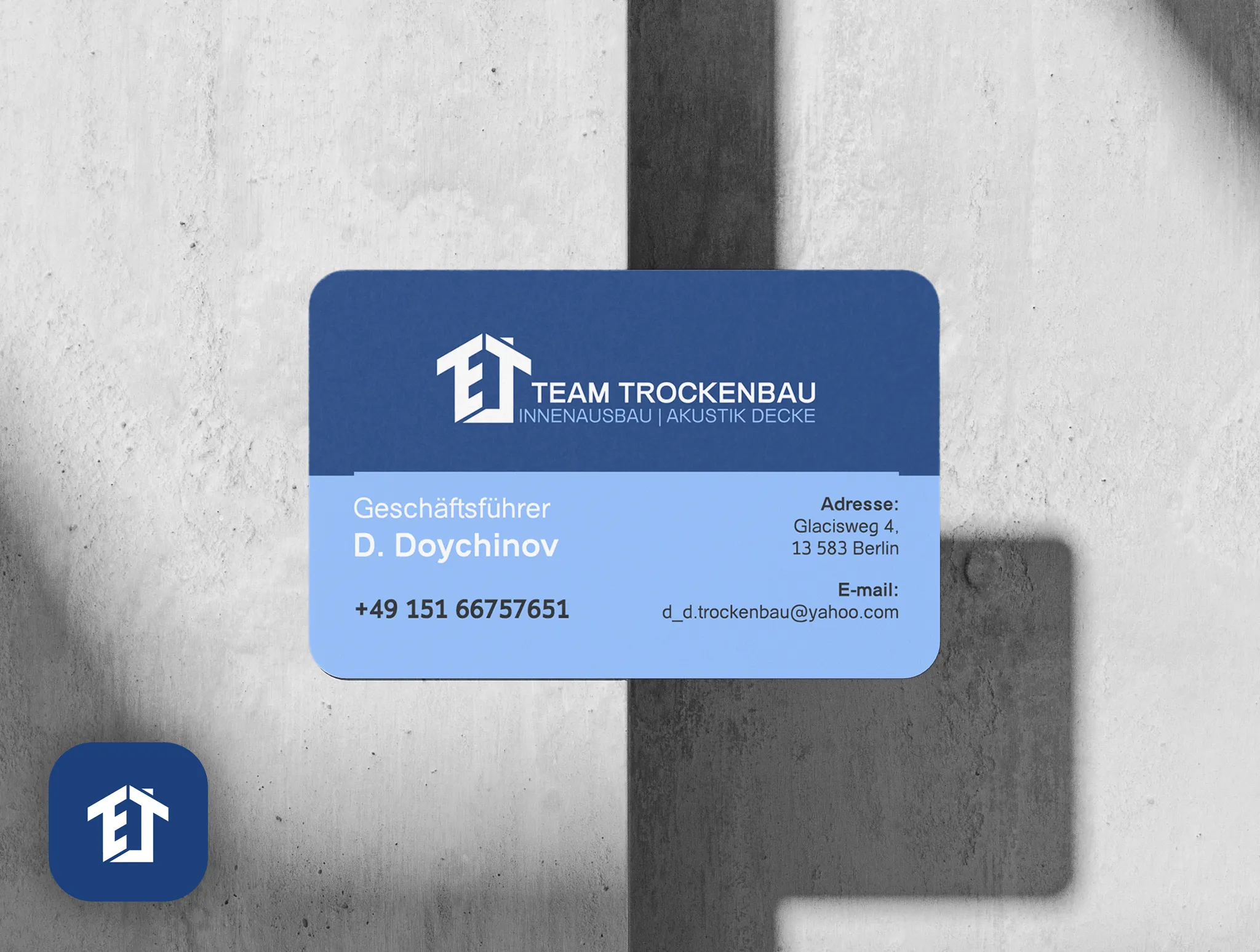 TEAM Trockenbau — Interior Construction and Acoustic Ceiling