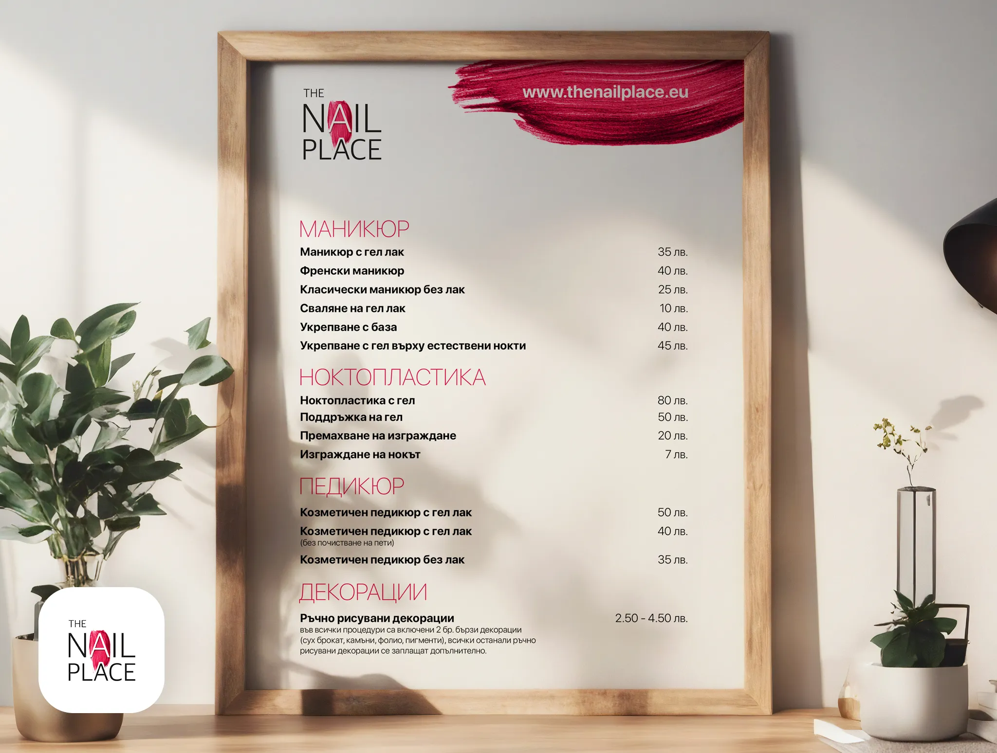 The Nail Place — Price List