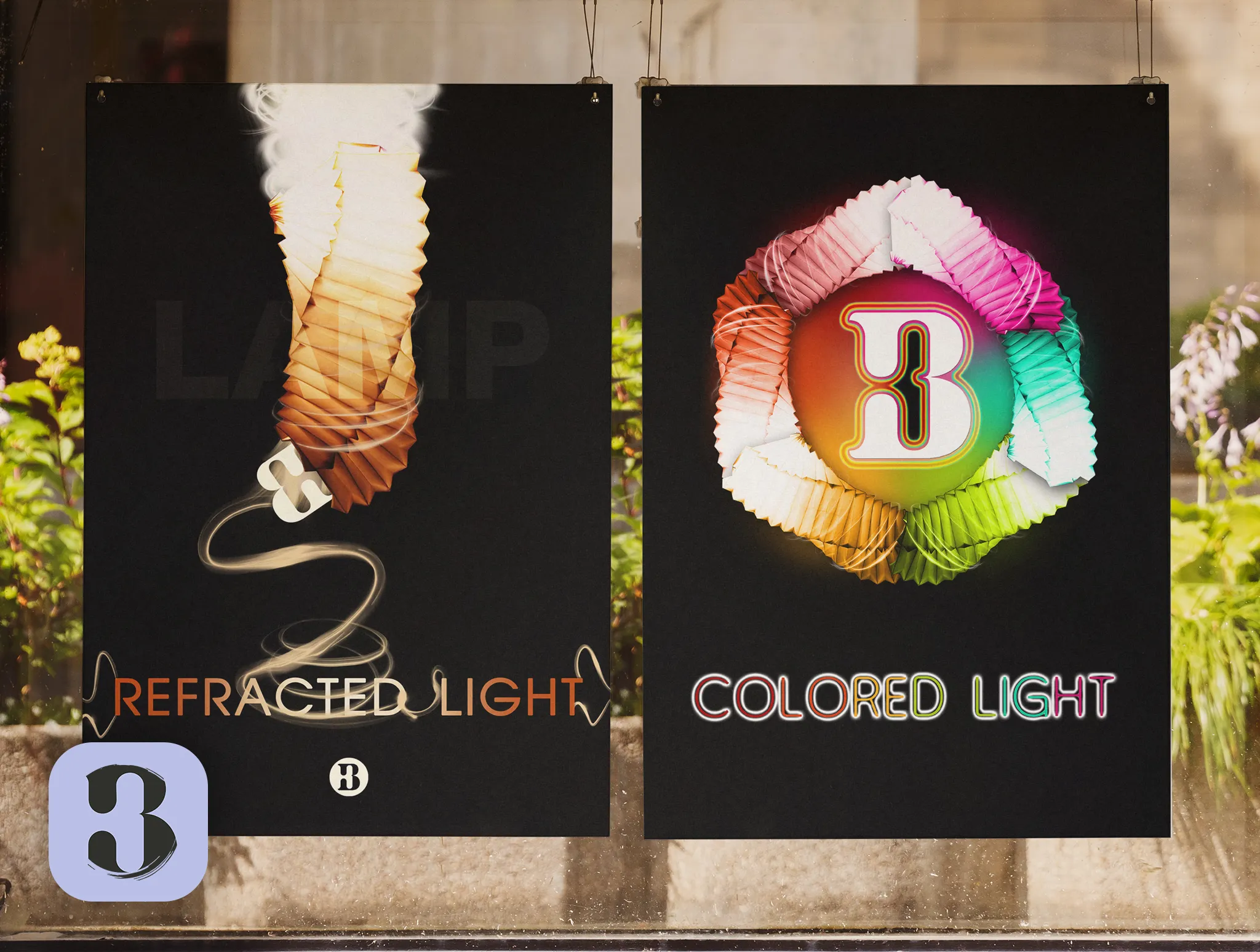 Lamp Presentation — Light and Cardboard