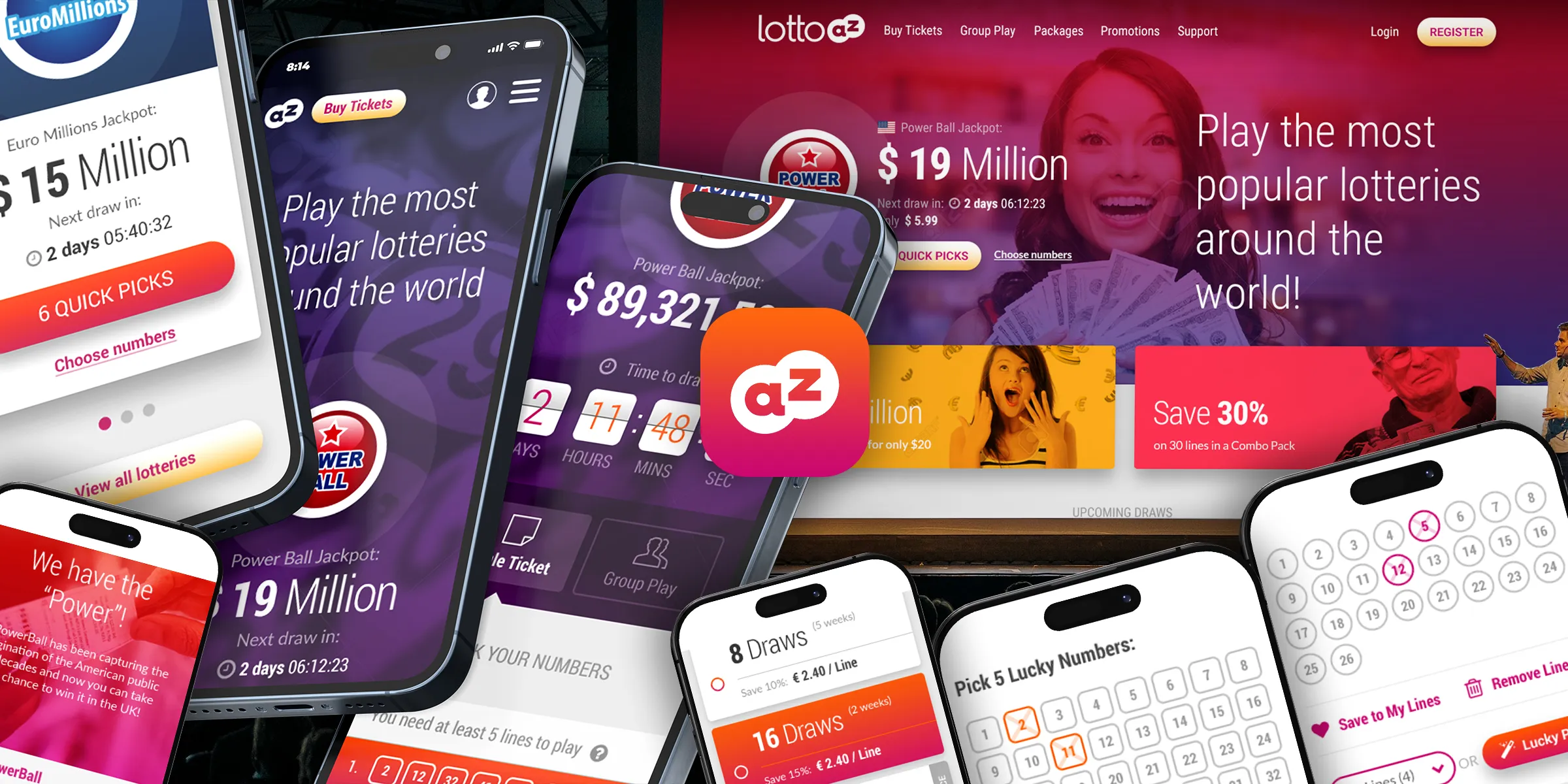 LottoAZ — Buy Official Lottery Tickets Online