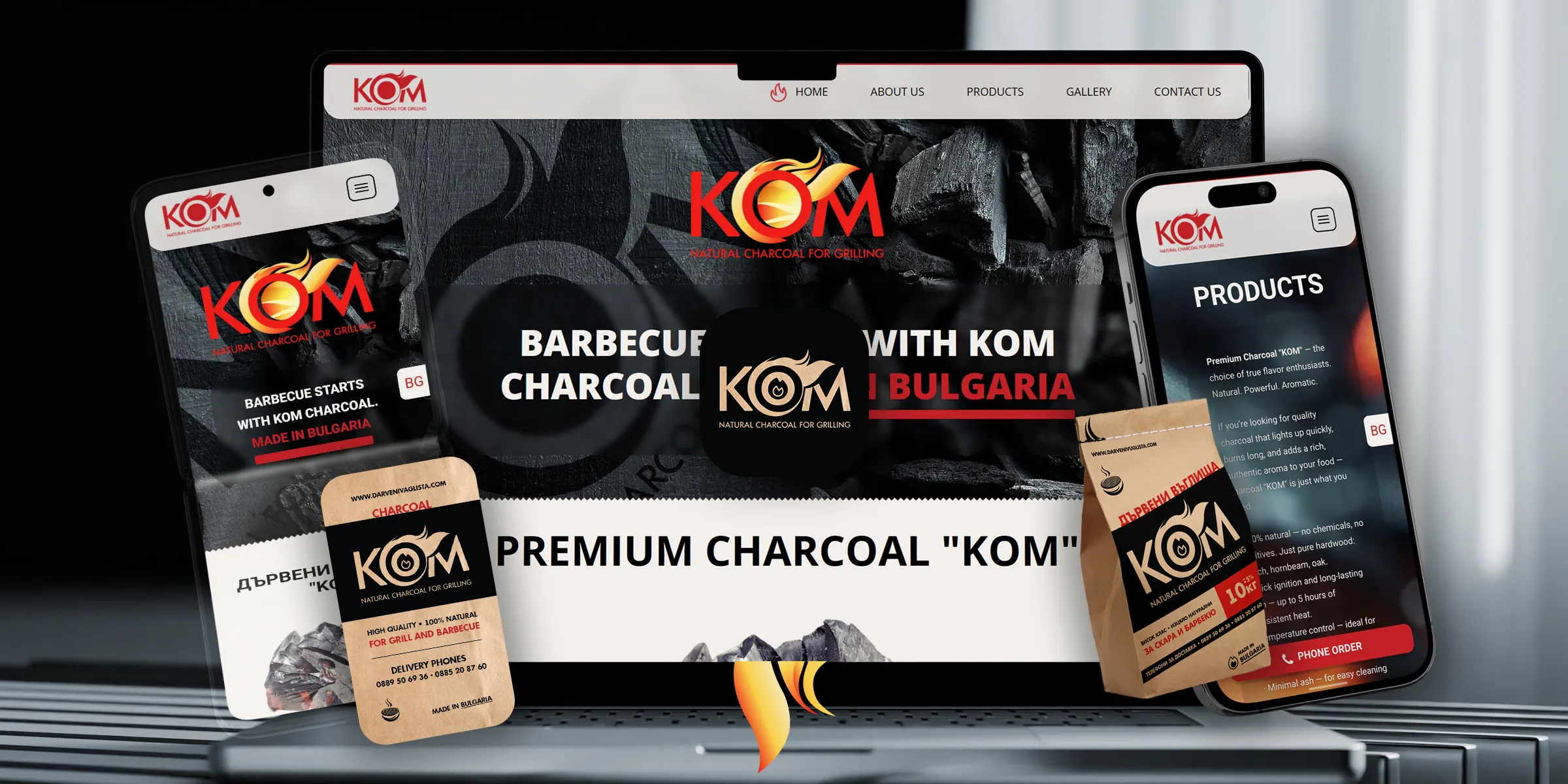 KomGrill — Ecological and High-Quality Charcoal for Barbecue and Grill