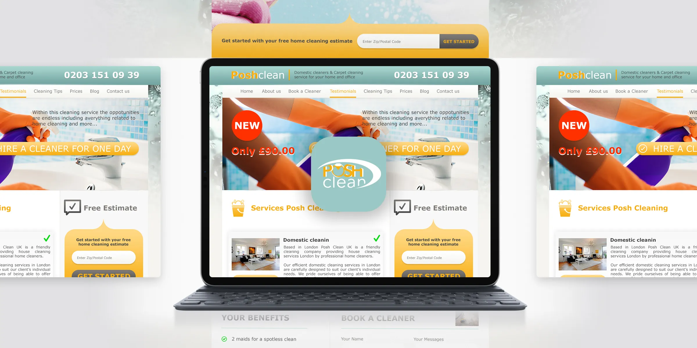 Poshclean — Domestic Cleaners & Carpet Cleaning Services